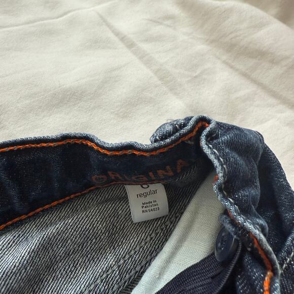 Gap Kids Boys Dark Wash Straight Leg Jeans Adjustable Waist Size 6 - Picture 5 of 6